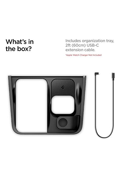 Spigen Tesla 3 σε 1 Ασύρματη Βάση Φόρτισης και Στήριξης, μαύρο - Tesla Model Y/3