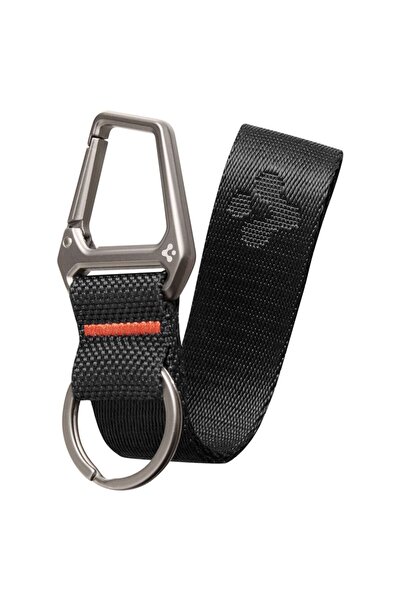 Spigen Καραμπίνερ με κρίκο κλειδιών 2ης Γενιάς, 1 τεμάχιο, γκρι ανθρακί