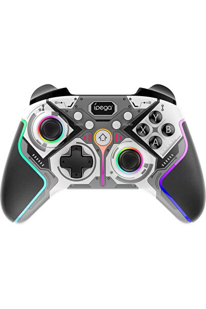 ipega 9666HH Bluetooth RGB Χειριστήριο για Android/iOS/PS3/PS4/PC/N-Switch Γκρι