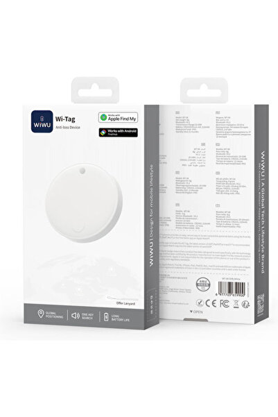 ipega Wiwu iTag Apple and Google Tracker Λευκό Επαναφορτιζόμενο