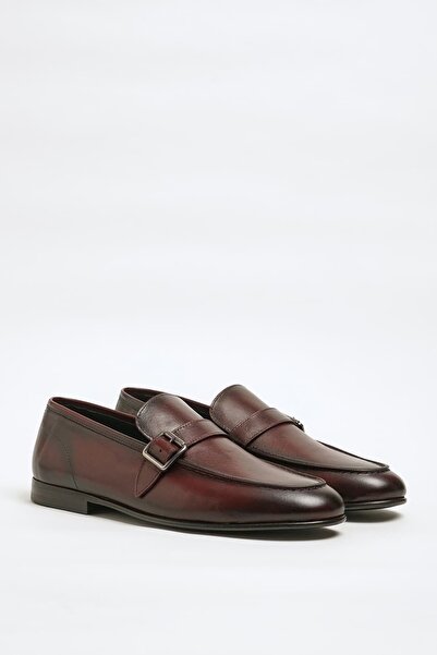 Faruk balkanas Alex Model Genuine Natural Leather Leather Sole Loafer Shoes