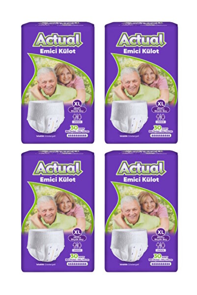ACTUAL Emici Külot XLarge 30'lu 4 Adet