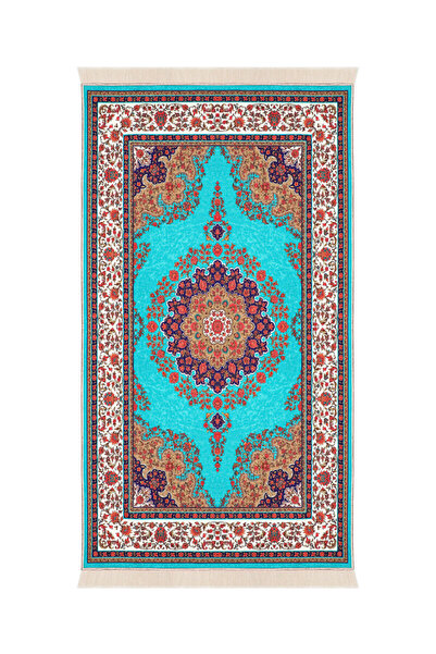 Bursa İpek Χαλί προσευχής χαλί βενζίνης πράσινο βελούδο