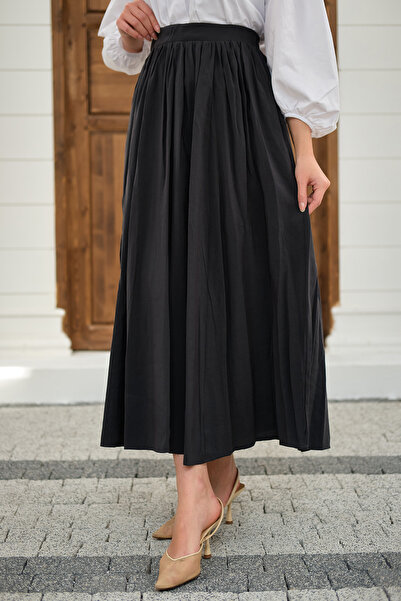 LOCCO Λιτή φούστα - Γκρι - Regular