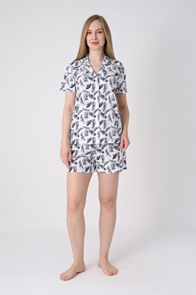 Cotpark Γυναικείο σετ πιτζάμες με κοντομάνικο σορτς από 100% βαμβάκι 19123