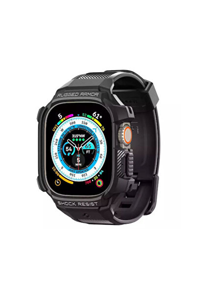 Spigen Rugged Armor Pro, μαύρο - Apple Watch Ultra 49mm