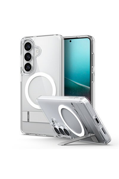 Spigen Ultra Hybrid S MagSafe, διαφανές λευκό - Samsung Galaxy S2026