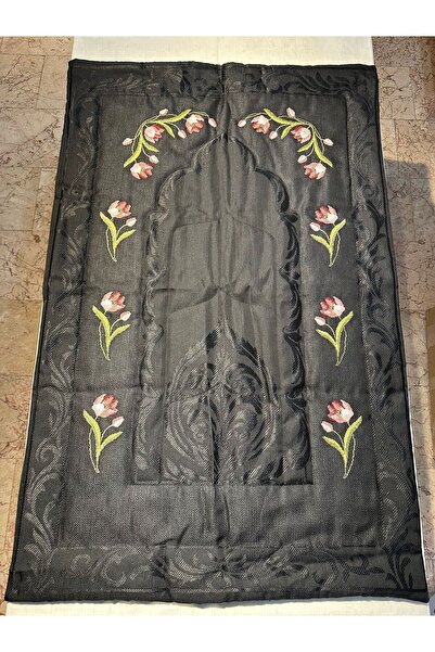 Vinezza Home Collection Dowry 6 Piece Floral Embroidered Etamine Prayer Rug Set Bundle Set