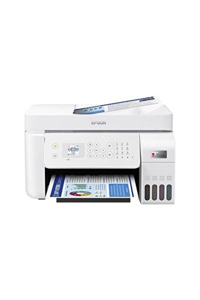 EPSON Ecotank L5296 Wi-Fi + Tarayıcı + Fotokopi + Ethernet Renkli Çok Fonksiyonlu Tanklı Mürekkep Püskürtmeli Yazıcı