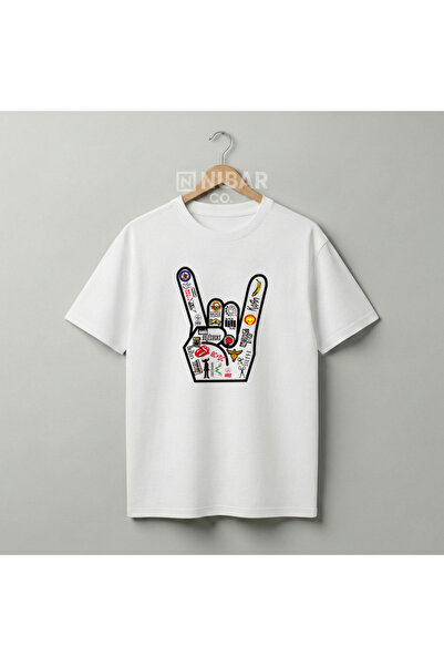 Grafftee Clothing لعشاق موسيقى الروك - تي شيرت مطبوع فاخر من القطن بنسبة 100%...