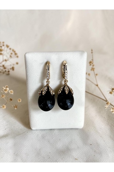 FAYRA ACCESSORIES Zirkon Taşlı Mayorka İnci Küpe