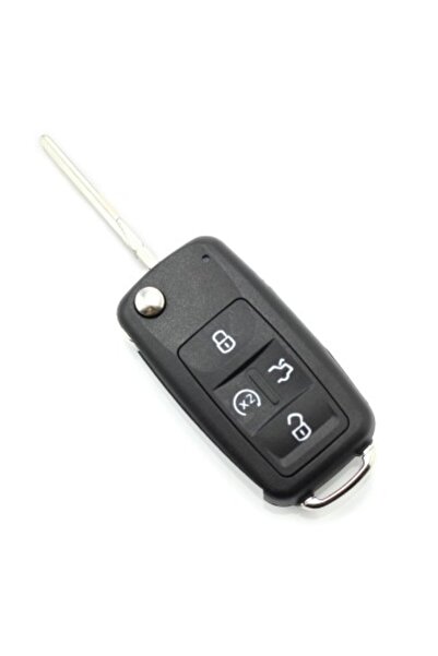 Xenon Bright Συμβατό με Volkswagen κέλυφος αναδιπλούμενου κλειδιού με 4 κουμπιά