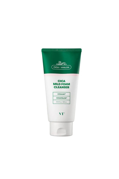 VT COSMETICS Cica x Hyalon Cica Mild Foam Cleanser – Cica & Hyalon Hafif Köpü...