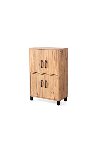 Erz Design Buket Kapaklı Çok Amaçlı Dolap Ayakkabılık 63x35x99cm Demonte