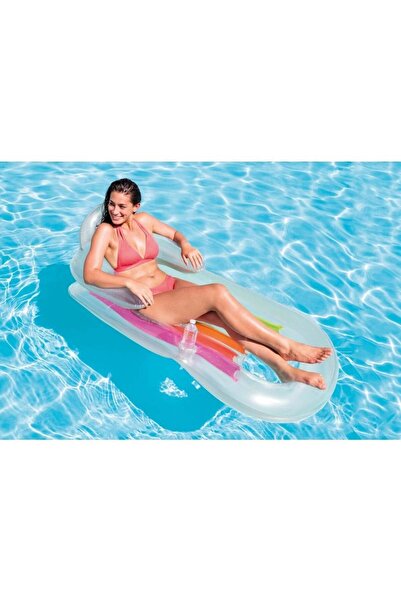 Intex Sultan Koltuğu Bardak Yuvalı160x85 cm-Pembe