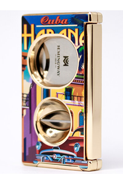 Hemingway Design Premium Dual Blade Cigar Cutter – Stainless Steel Guillotine Cutter with