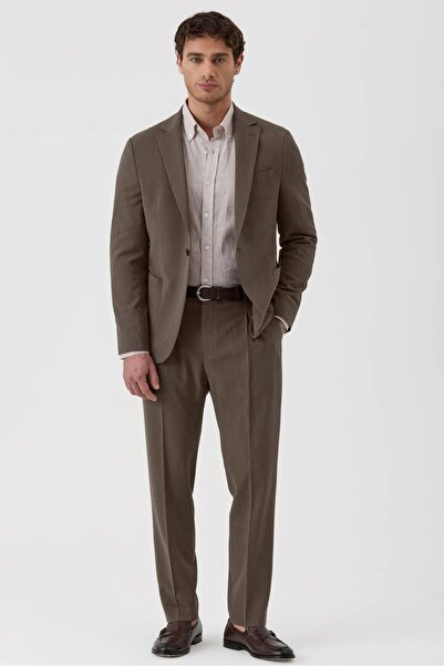 Score Michail Comfortable Fit Trousers Lace-Up Brown Striped Seersucker Sport...