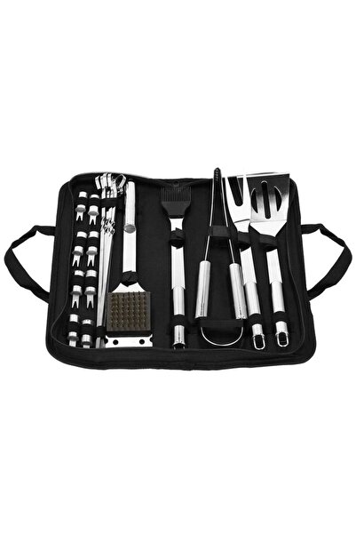 Stef's Cat Stainless Steel Barbecue Accessory Top Bottom Set , 20 Pieces Incl...