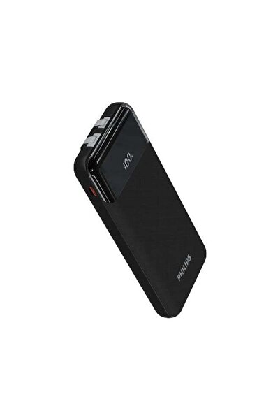 Philips 10000mAh 20W PD Power Bank | Dual Built-in USB-C Cables & LED Digital...