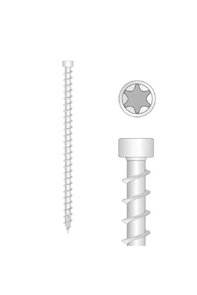 Domax Surub Lemn Cap Cilindric 6x160 mm Torx T30 ETA 19/0474 pentru lemn structural - 100buc/cutie