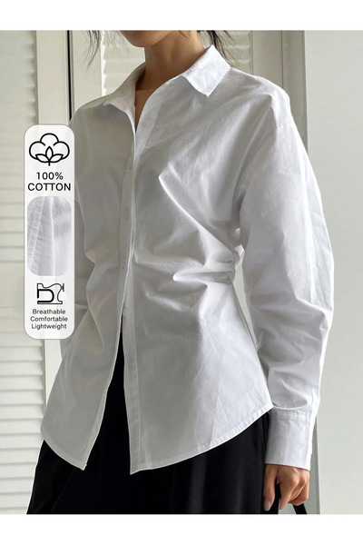 COOL TARZ Cămașă lungă confortabilă pentru femei, cu croială lejeră, care se ...