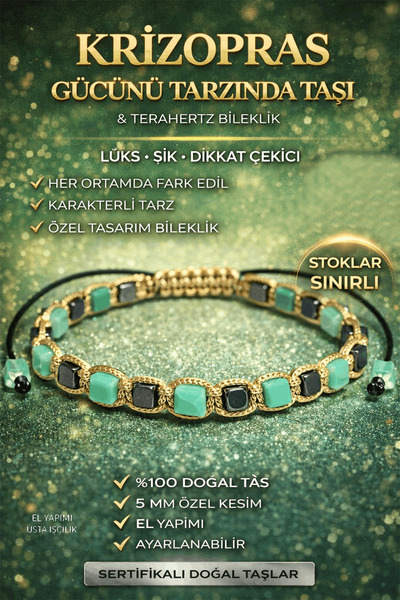 Erilsa Certified Chrysoprase Stone Bracelet - 5 mm Cube Cut Terahertz Natural...