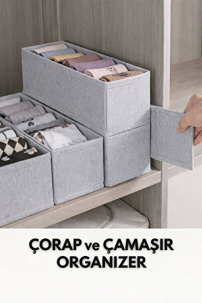 Spartek home textile 1 ADET Çorap ve Çamaşır Organizer Çekmece ve Dolap içi D...
