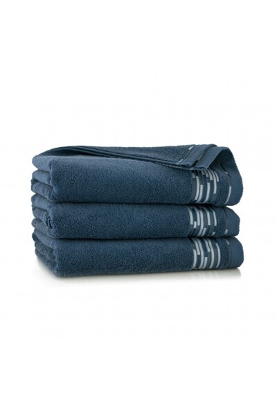 OEM Prosop, Grafik, Classic, Bumbac, 70x140cm, Indigo