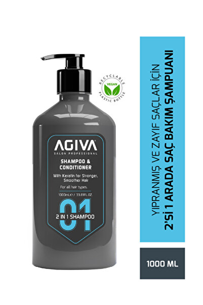 Agiva 2si1 Arada Keratin İçerikli Şampuan 1000 Ml