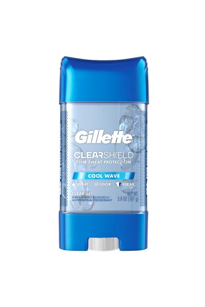 Gillette Advanced Clear Gel Antiperspirant Cool Wave 5 Pack Of 3.8 Ounce Net ...
