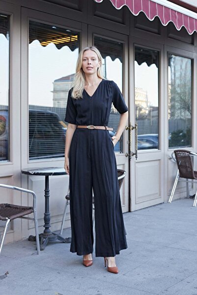 Jument Γυναικεία μεταξένια μαλακή φόρμα από ύφασμα με λαιμόκοψη V, με τσέρκι ...