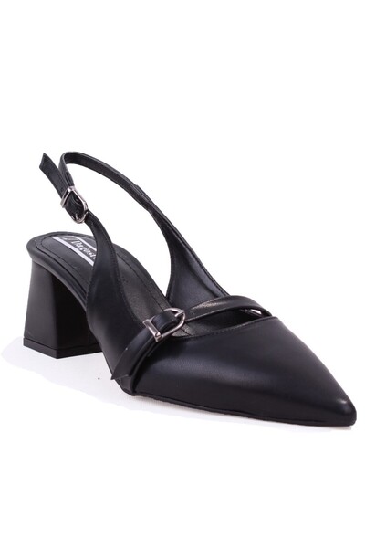 DAGOSTER DZA07-1296038 Μαύρα κλασικά γυναικεία παπούτσια με τακούνι πάχους 6,...