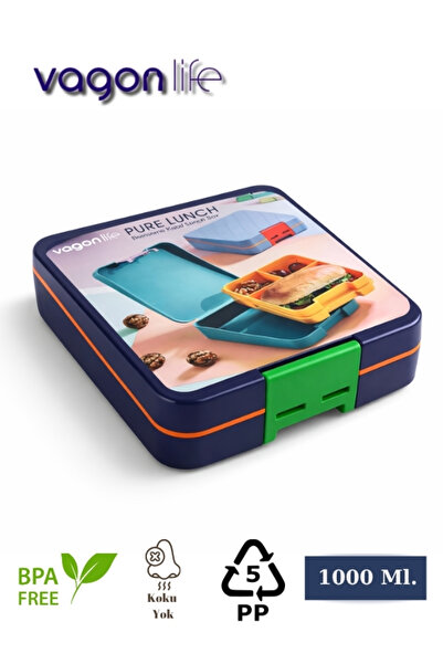 Vagonlife Beslenme Kutusu - Pure Lunch Box - 1000 Ml.