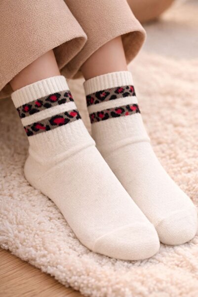 ask Women's 3-Piece Leopard Print Socks