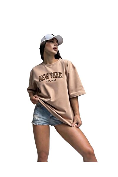 DM DOLCE MORE New York Printed T-Shirt Oversized Unisex T-Shirt 3Pv2