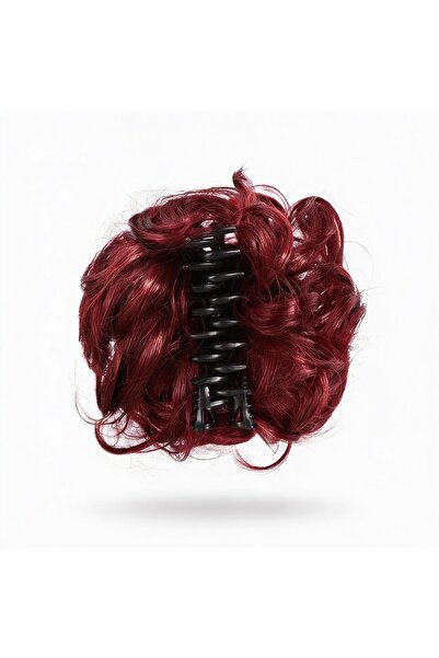 Belora Extensie de păr tip coc cu clips, roșu arămiu ﻿