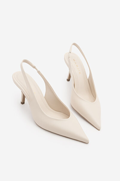 Marjin Γυναικεία παπούτσια στιλέτο με μυτερή μύτη και ανοιχτή πλάτη, κοντά κλ...