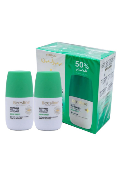 Beesline Basilin Deodorant Roll-On and Skin Lightener Forest Fragrance 1+1