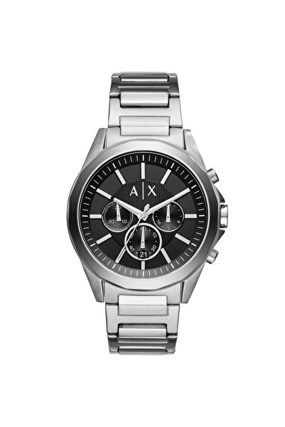 Armani Exchange Drexler Chronograph Black Dial Silver Watch - AX2600