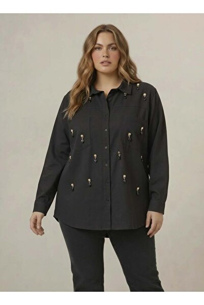 RMG Πουκάμισο μεγάλου μεγέθους με αξεσουάρ εκκρεμούς μηχανισμού, μαύρο