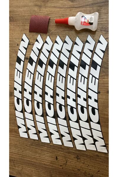ASTUNİNG mıchlenM 3d şerit Lastik Yazısı Sticker Arma Set 8 Adet