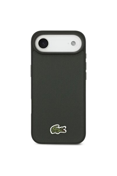 Lacoste Husă iconică Petit Pique MagSafe pentru iPhone 17 Air - Verde închis