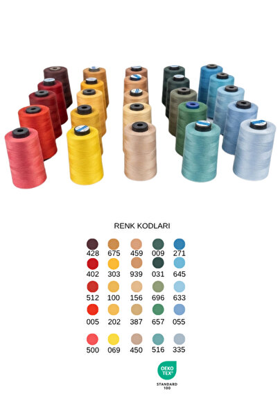 Lider İplik 120 Numara Polyester Dikiş İpliği - 25'li Adet UniVerse Serisi