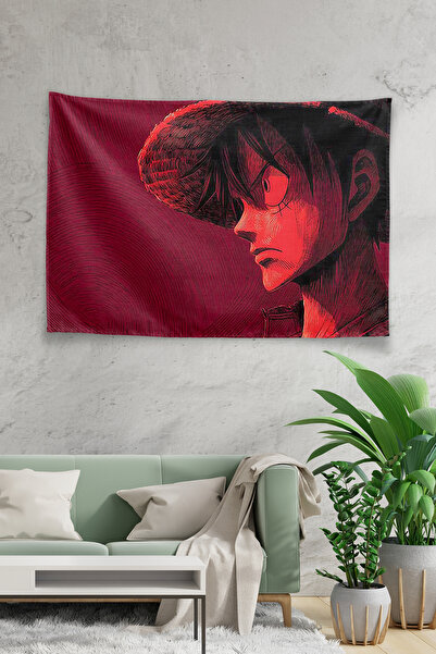 Vagonik Λούφι Καπέλο Άχυρο Κόκκινο Προφίλ One Piece