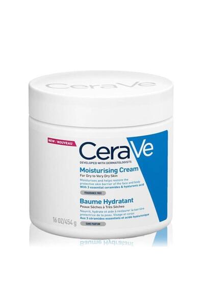 CeraVe كريم مرطب للبشرة الجافة وشديدة الجفاف من سيرافي - 454جرام