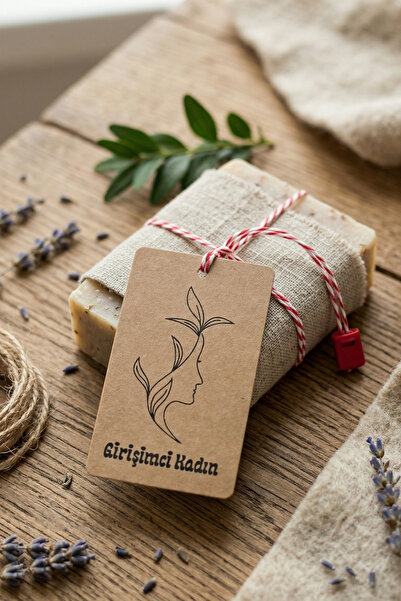 ButikEtiket ملصق كرافت مكتوب عليه Entrepreneur Woman مقاس 4.5x7.5 سم 10 قطع +...