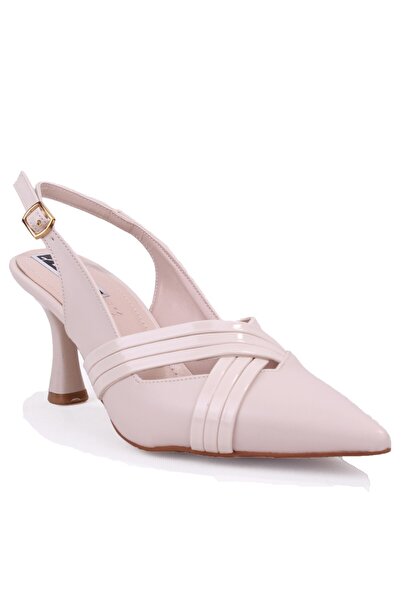 DAGOSTER DZA07-1296050 Μπεζ λουστρίνι, κλασικά γυναικεία παπούτσια με λεπτό τ...