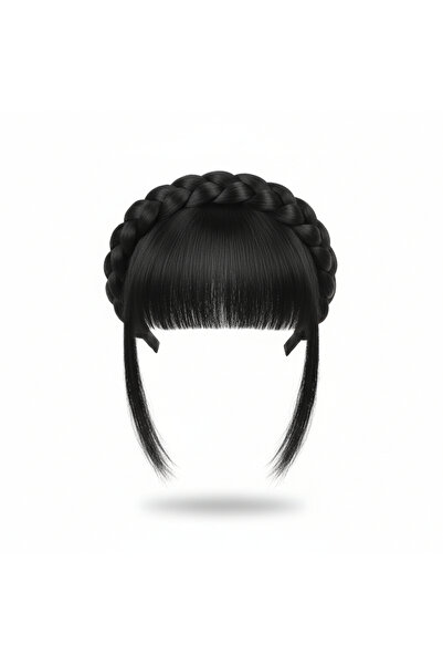 Belora Extensie de păr împletită tip bentiță, brunetă, cu breton