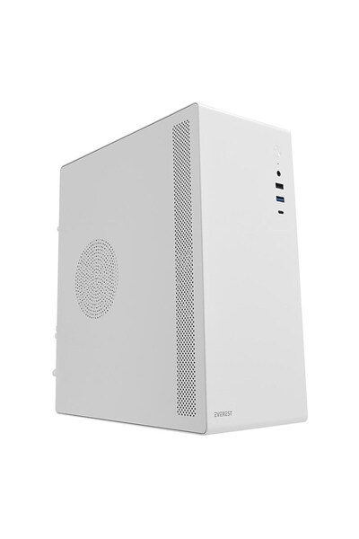 Everest K250 PEAK 250W MICRO PSU Beyaz USB3.0+USB2.0+TYPE-C+HD AUDIO Kompakt ...