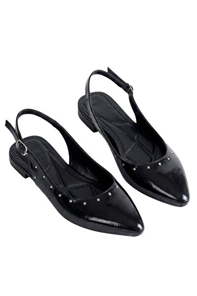 Barinoska Women's Patent Leather Slingback Ballerinas 1 cm Heel Thermo Sole P...